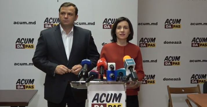 (video) Maia Sandu și Andrei Năstase au susținut un briefing de presă după închiderea secțiilor de vot: „În această seară Moldova se va schimba, indiferent de ce vor unii sau alții”