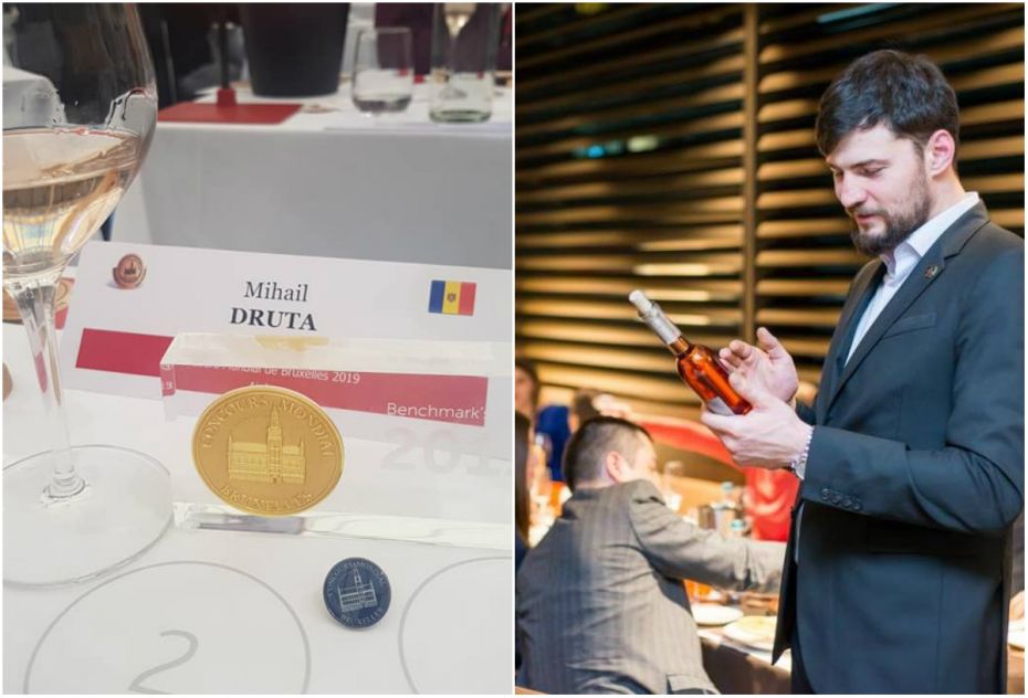 Mihai Druță a fost desemnat printre primii cinci cei mai buni degustători dintre 350 de jurați la „Concours Mondial de Bruxelles”