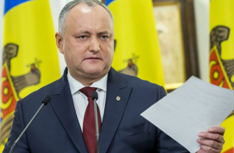 Igor Dodon spune că va anula decretul semnat de Pavel Filip, potrivit căruia alegerile anticipate se vor desfășura pe 6 septembrie