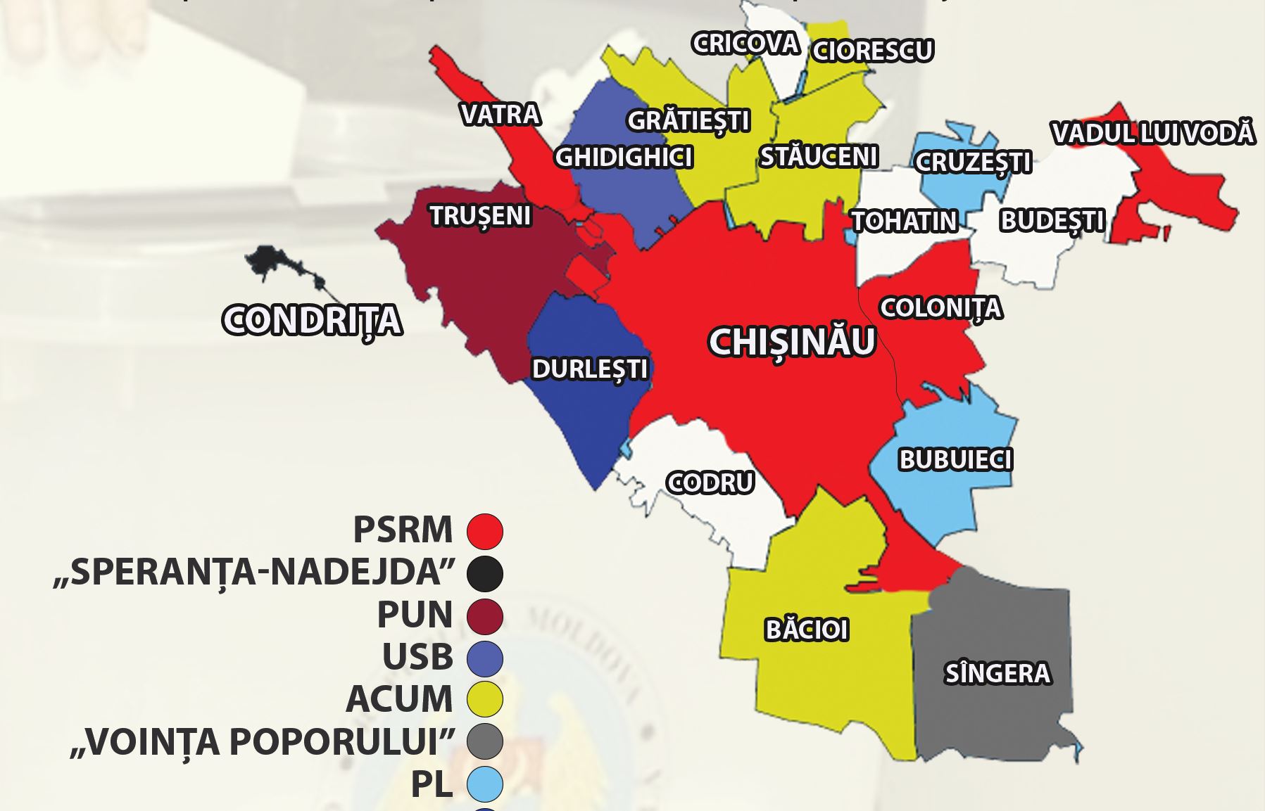 (infografic) Ce partide și-au adjudecat primăriile din suburbii