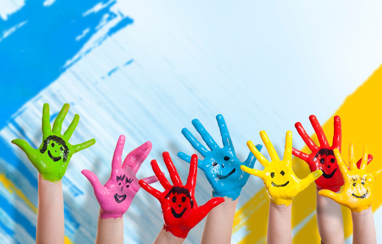 kids-children-hands-colour