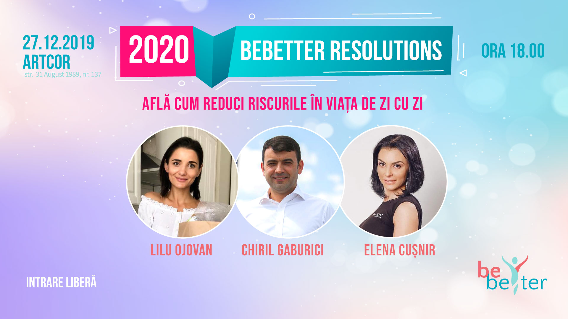 BeBetter 2020 Resolution, un eveniment la care vei discuta despre sport, produse eco și cum să devii prietenos mediului