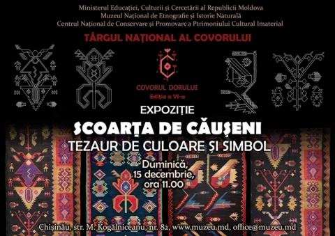 O nouă ediție a târgului Național al Covorului „Covorul Dorului” va fi organizată la Chișinău. Când va avea loc evenimentul