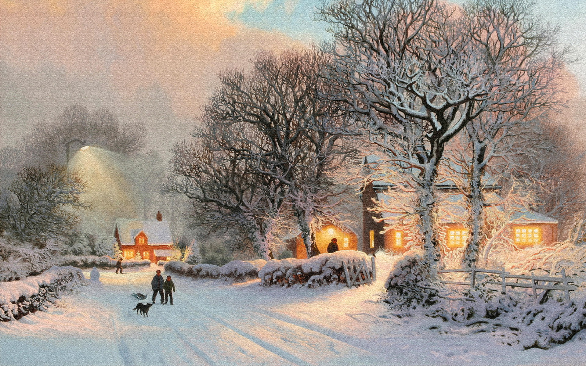 winter-village-wallpaper