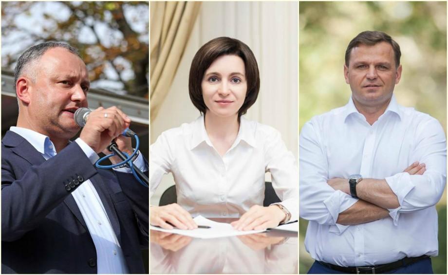 (sondaj) Dodon, Năstase sau Maia Sandu. Pentru cine ar vota moldovenii în turul II al alegerilor prezidențiale din acest an