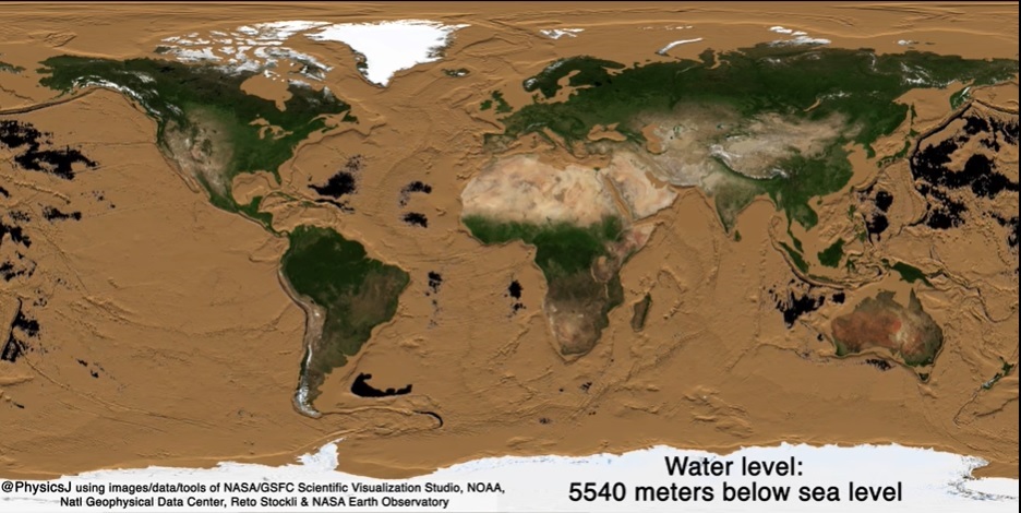 (video) La 11 kilometri sub apă. Cum ar arăta Pământul fără oceane