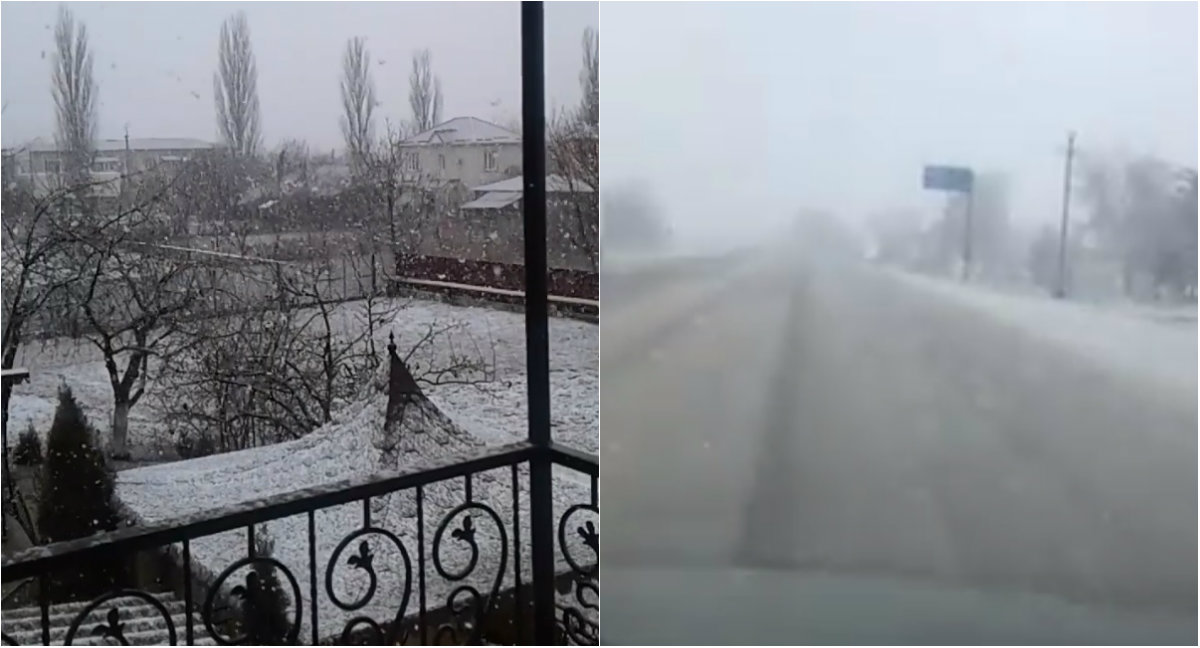 (video) În timp ce în Capitală e soare și sunt temperaturi ridicate, în nordul Moldovei ninge