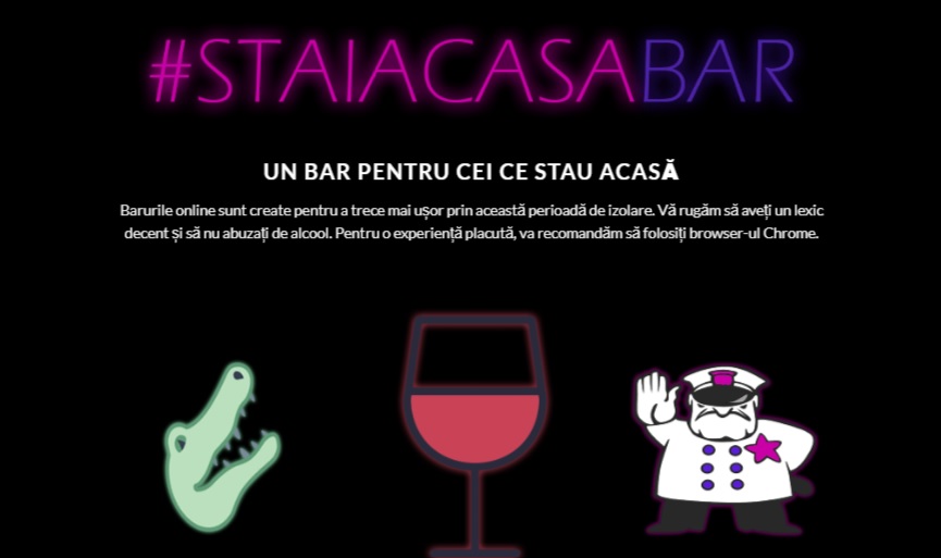 Ieși cu prietenii la un bar online. Localul virtual poate fi închiriat gratuit și pentru nunți sau cumetrii