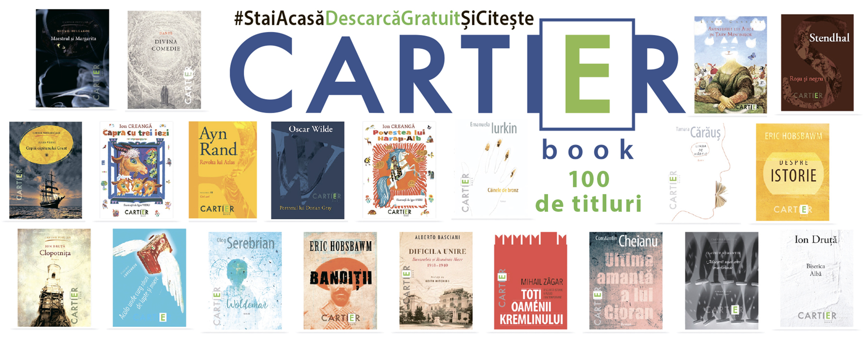 Timp de o lună, iubitorii de lectură pot descărca gratuit o sută de eBook-uri Cartier