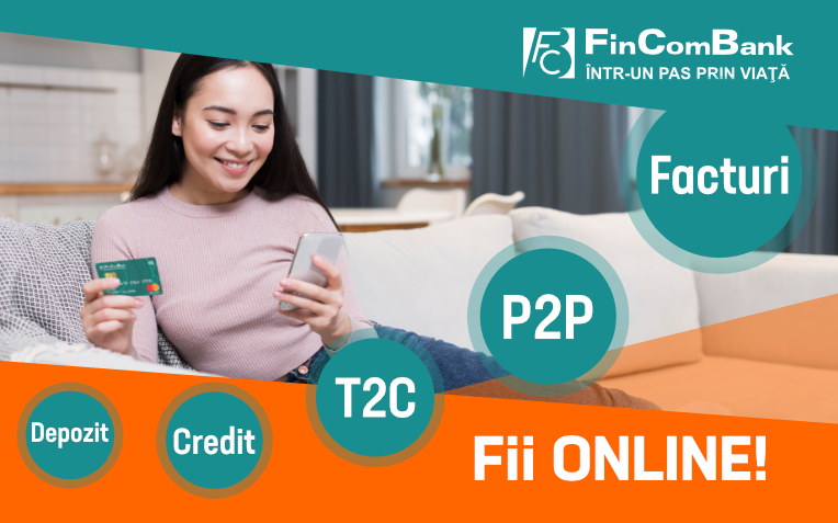 Deschide un card bancar și fii online cu FinComBank