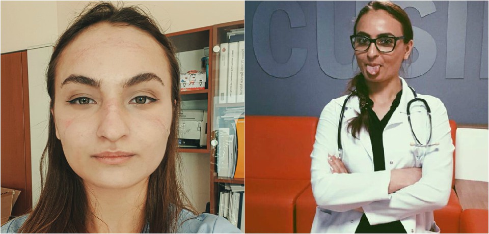 (foto) Cum trece o zi din viața Adrianei Motruc, o studentă la medicină care lucrează în reanimare cu persoanele infectate de COVID-19