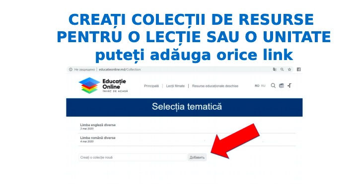 Cum poți crea portofolii de resurse digitale pe educatieonline.md?