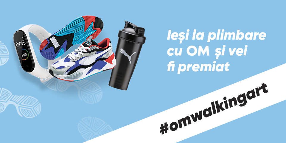 #OMWalkingArt – Brandul de apă potabilă OM a lansat o campanie cu premii valoroase