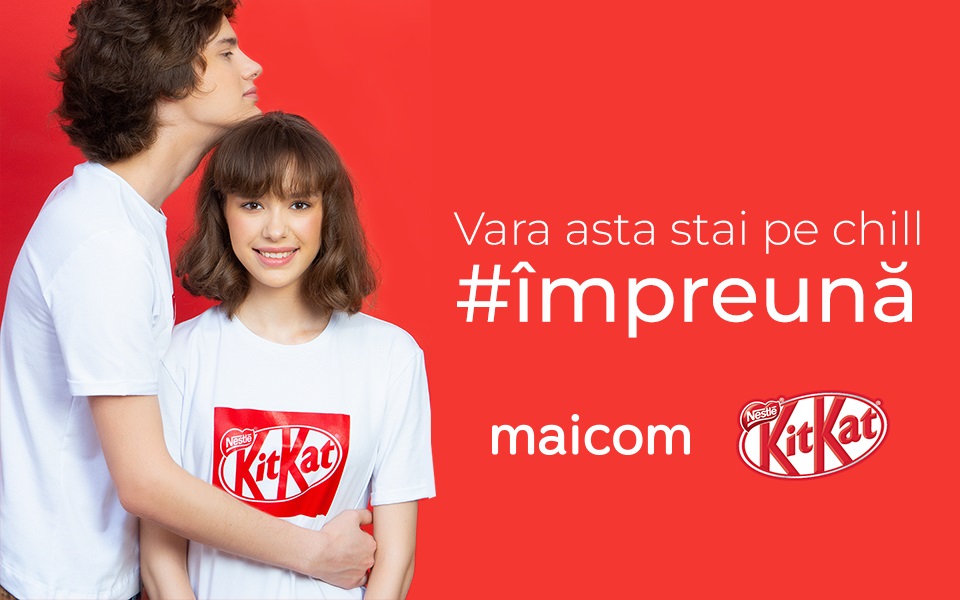 Stai pe chill #împreună: Maicom a lansat o linie de tricouri în colaborare cu KitKat™