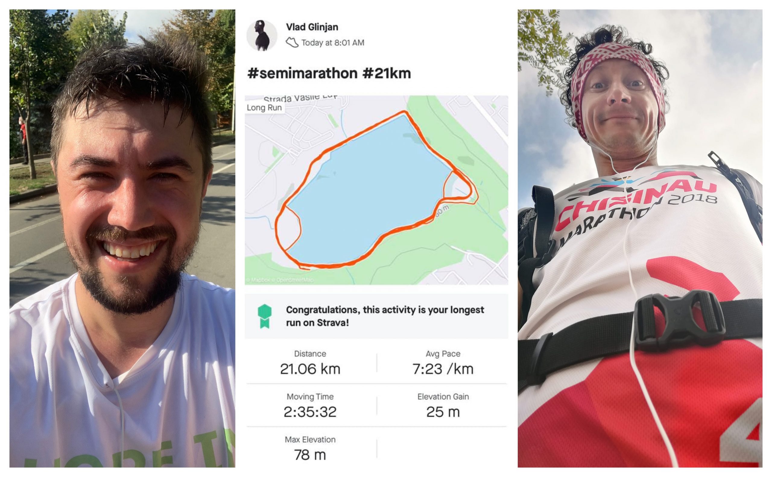 (foto) Aparte, dar împreună. Din parcuri și orașe diferite, alergătorii din Moldova au participat la maratonul virtual din Chișinău