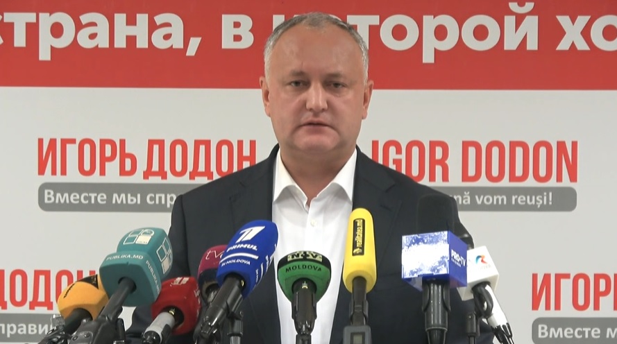 (video) Declarațiile lui Igor Dodon după închiderea secțiilor de votare: „Nu veți regreta că ați votat pentru mine”