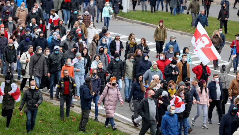 Cetățenii din Belarus, din nou în stradă. Manifestații de amploare împotriva regimului Lukașenko