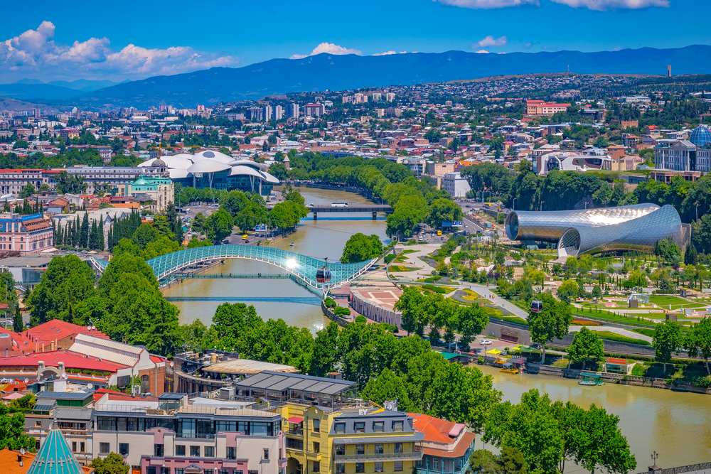 Panoramic view of Tbilisi, Georgia