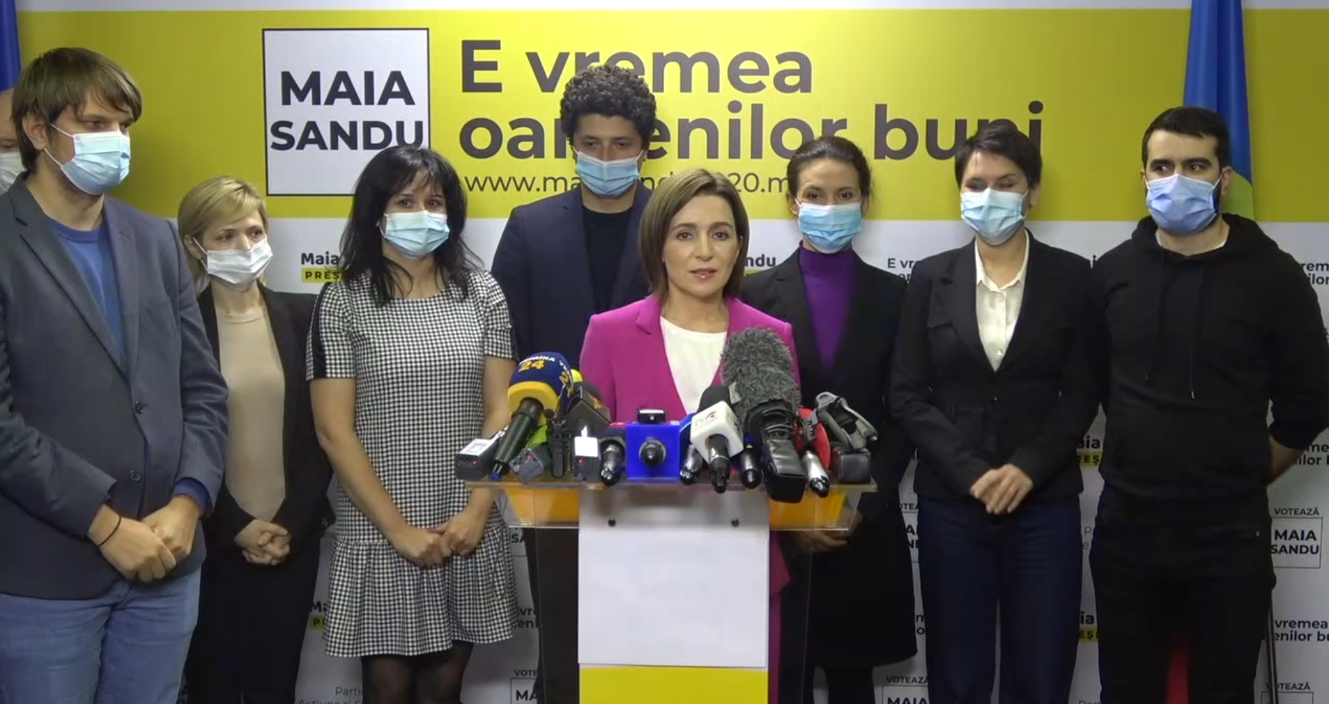 (video) Maia Sandu, după închiderea secțiilor de votare: „Mulțumesc tuturor celor care au mers astăzi la vot”