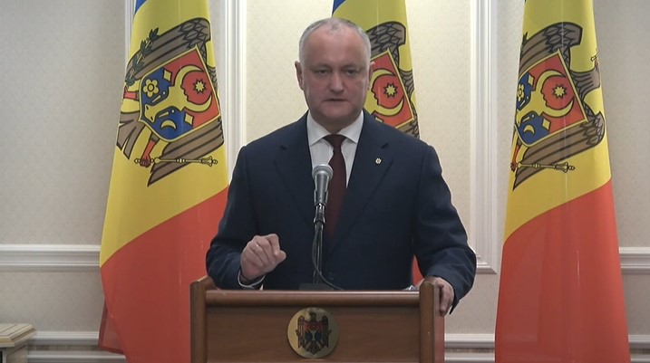 (video) Primele declarații ale lui Dodon după anunțarea rezultatelor preliminare: „Au avut loc încălcări fără precedent”