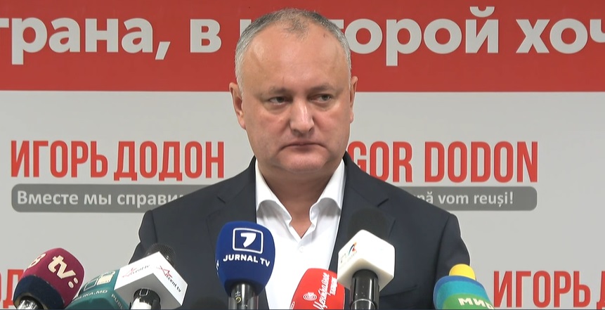 (video) Igor Dodon, după închiderea secțiilor de votare: „Calculele noastre arată că noi învingem”