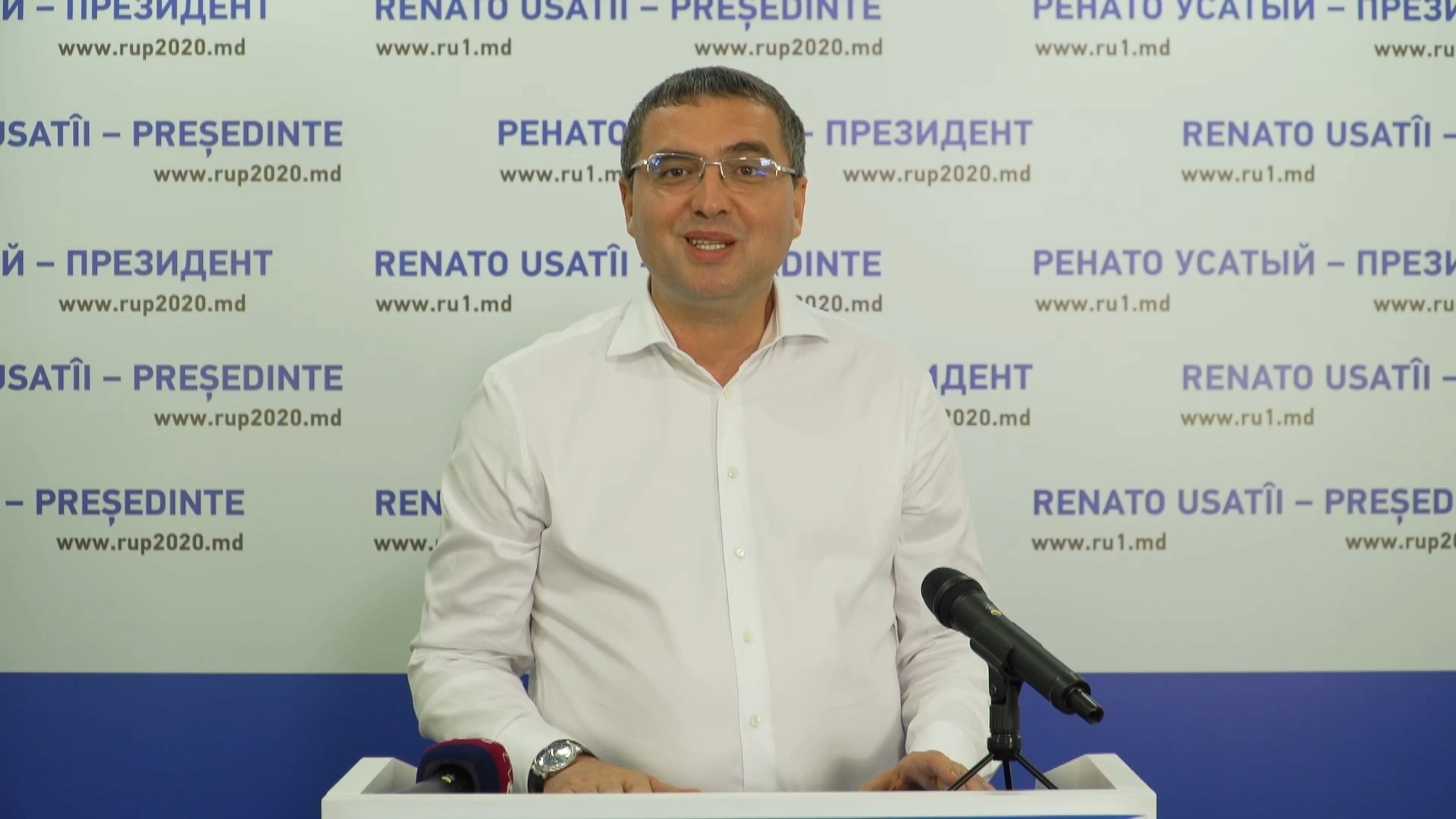 (video) Renato Usatîi, după închiderea secțiilor de votare: „Sunt sigur că vom avea un rezultat bun”