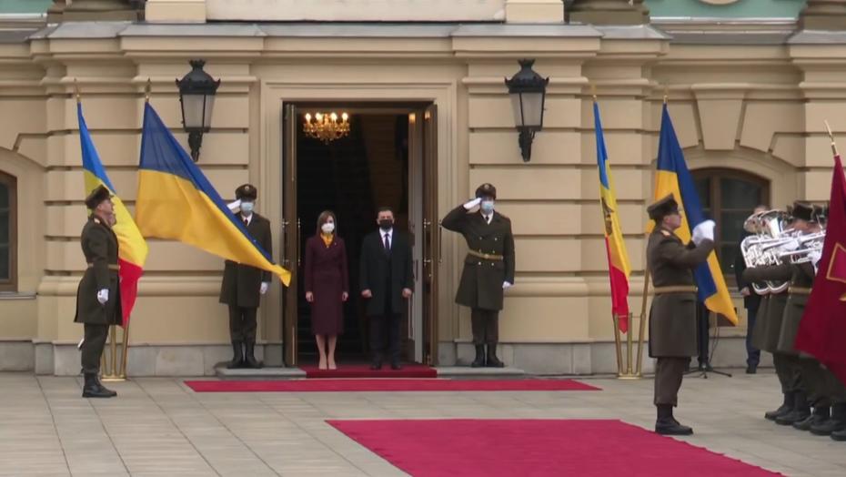 (live) Ceremonia oficială de întâmpinare a Maiei Sandu în Ucraina de către Volodîmîr Zelenski. Vezi programul vizitei