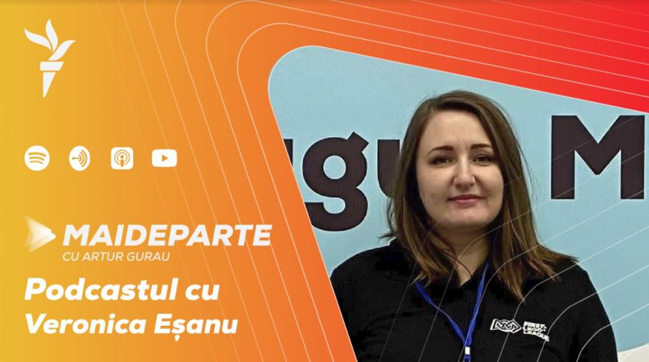 (podcast) Tot mai mulți elevi din Moldova vor să studieze robotică. Veronica Eșanu: „Moldova s-a făcut vizibilă pe harta roboticii mondiale”