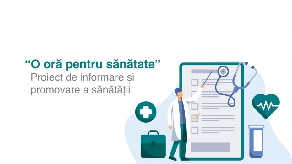 „O oră pentru sănătate” – sesiuni de informare despre cele mai frecvente afecțiuni cronice