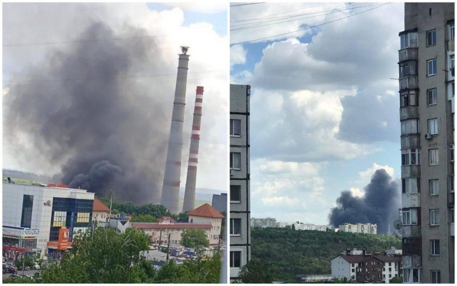 (foto) UPDATE: incendiul din sectorul Ciocana s-a produs la un depozit unde au fost păstrate 700 de litri de motorină