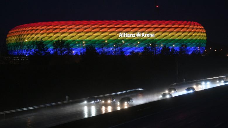 UEFA a respins solicitarea de a ilumina în culorile curcubeului stadionul Allianz Arena. Cu ce reacție a venit primarul din München