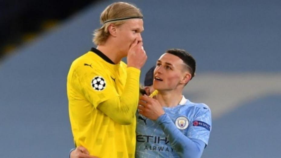 conversacion-entre-erling-haaland-y-phil-foden-en-la-ida-de-los-cuartos-de-final-de-la-champions-2020-21-entre-el-city-y-el-borussia-dortmund–afp