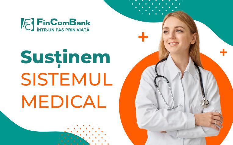 FinComBank acordă sprijin sistemului medical din Republica Moldova