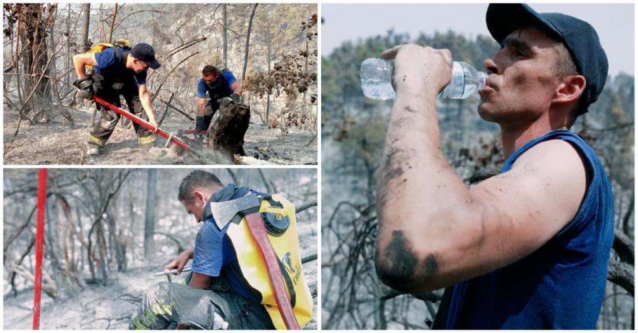 (foto) 59 de focare au fost stinse de pompierii IGSU din Republica Moldova în Grecia