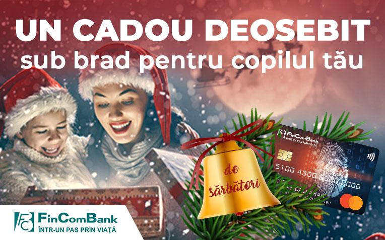 Cardul pentru elevi de la FinComBank, un cadou deosebit sub brad pentru copilul tău