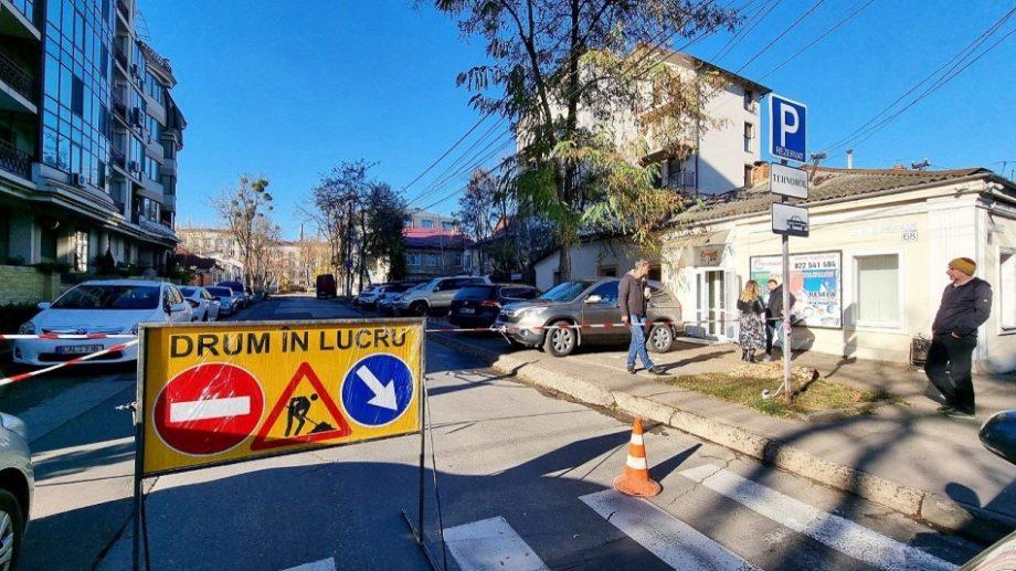 Atenție, șoferi! Traficul rutier va fi suspendat pe o stradă din centrul Chișinăului timp de trei săptămâni