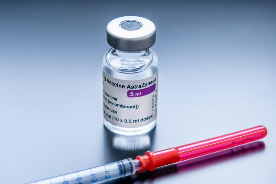 Vial of Astrazeneca Covid-19 vaccine