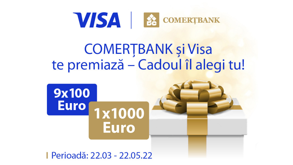 A fost lansată Campania Promoțională ,,COMERȚBANK și Visa te premiază – cadoul îl alegi tu”