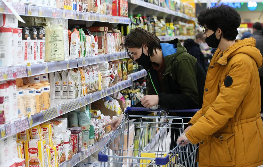 Lenta supermarket amid COVID-19 pandemic