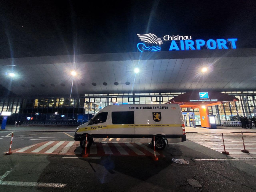 În această noapte, la Aeroportul Internațional Chișinău a mai avut loc o alertă falsă cu bombă