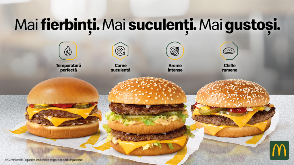 Burgerii renumiți din meniul McDonald’s sunt acum preparați după o nouă metodă, pentru un gust și mai delicios