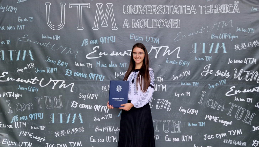 Camelia Postovan, eleva cu 10 pe linie la examenul național de bacalaureat, a ales să-și continue studiile la UTM