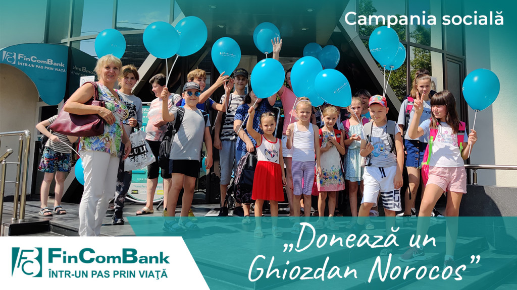 FinComBank desfăşoară campania „Donează un Ghiozdan Norocos” pentru al patrulea an consecutiv