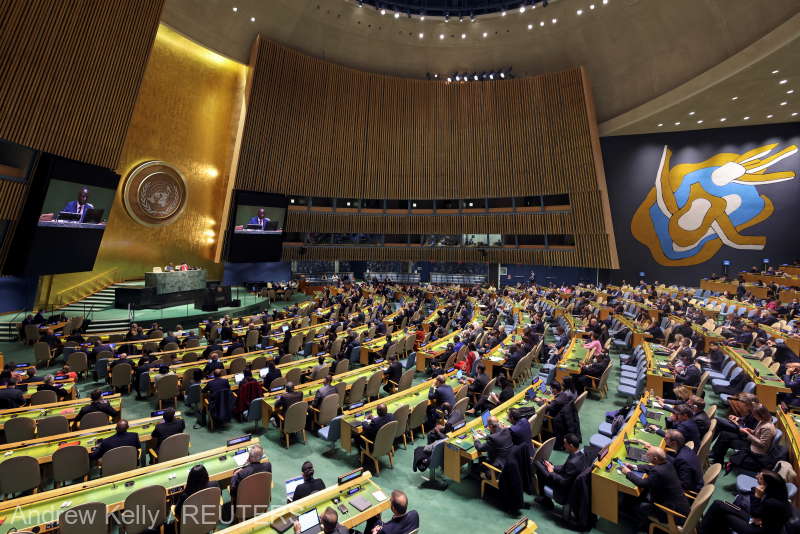 U.N. General Assembly emergency special session, in New York