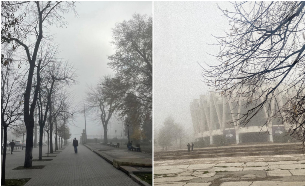 (foto) Iată că apar semnele sfârșitului de toamnă! Cum au văzut moldovenii ceața care a îmbrăcat orașul în această dimineață