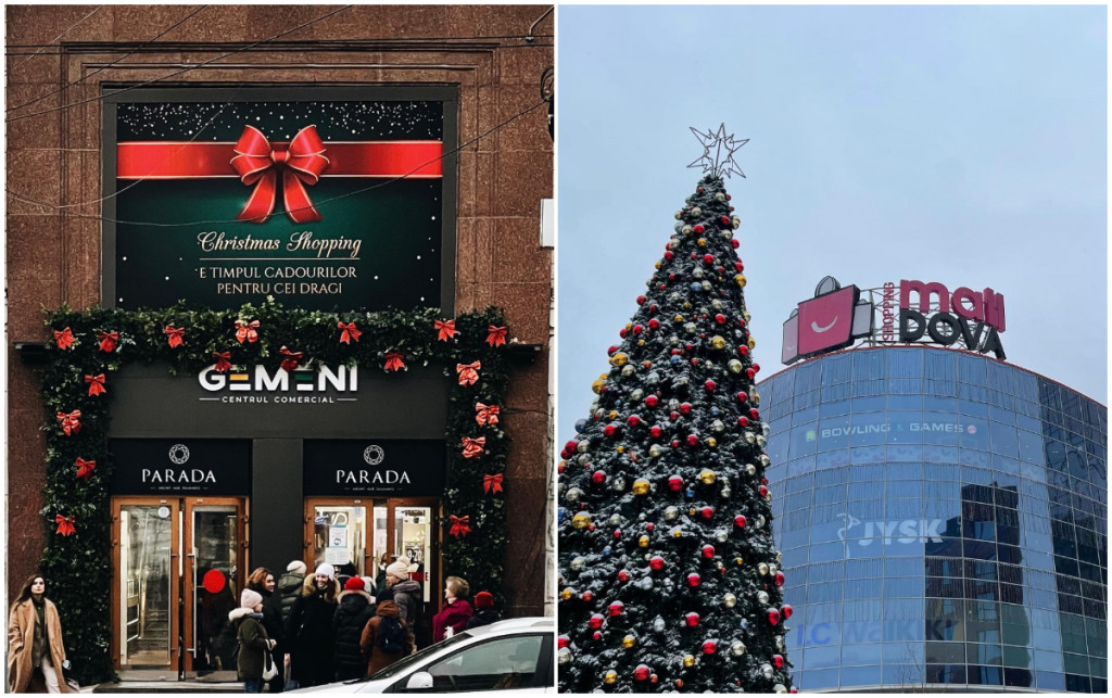 Nu ai reușit să cumperi cadouri pentru cei dragi? Iată cum vor activa de sărbători centrele comerciale din Chișinău