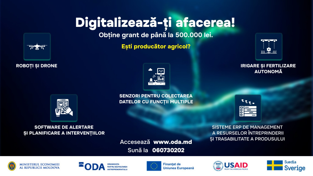 Programul de transformare digitală a întreprinderilor mici și mijlocii susține digitalizarea afacerilor. Inițiativa oferă sprijin financiar nerambursabil