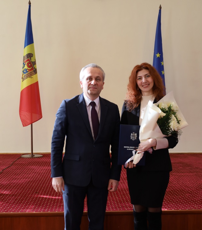 Lica Erhan, dr., conf. univ. ASEM a primit Diploma de Onoare a Ministerului Educaţiei şi Cercetării al Republicii Moldova