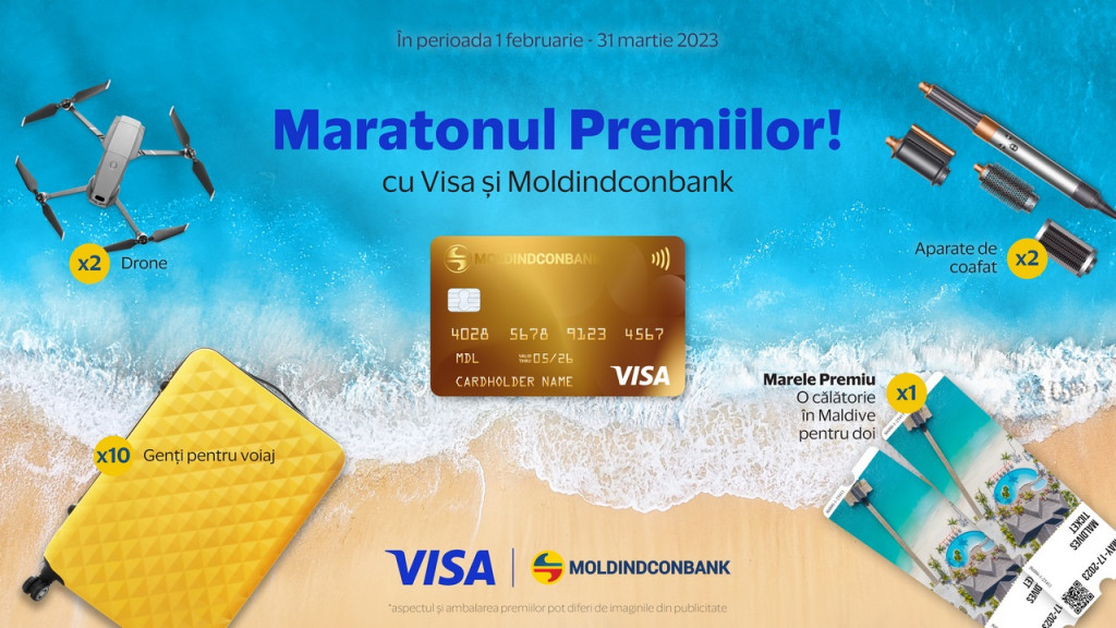 Moldindconbank și Visa continuă sezonul dragostei și sunt gata să te trimită în Maldive