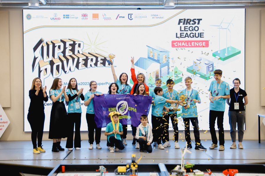 Lista echipelor câștigătoare la concursului de robotică First Lego League Challenge Moldova 2023